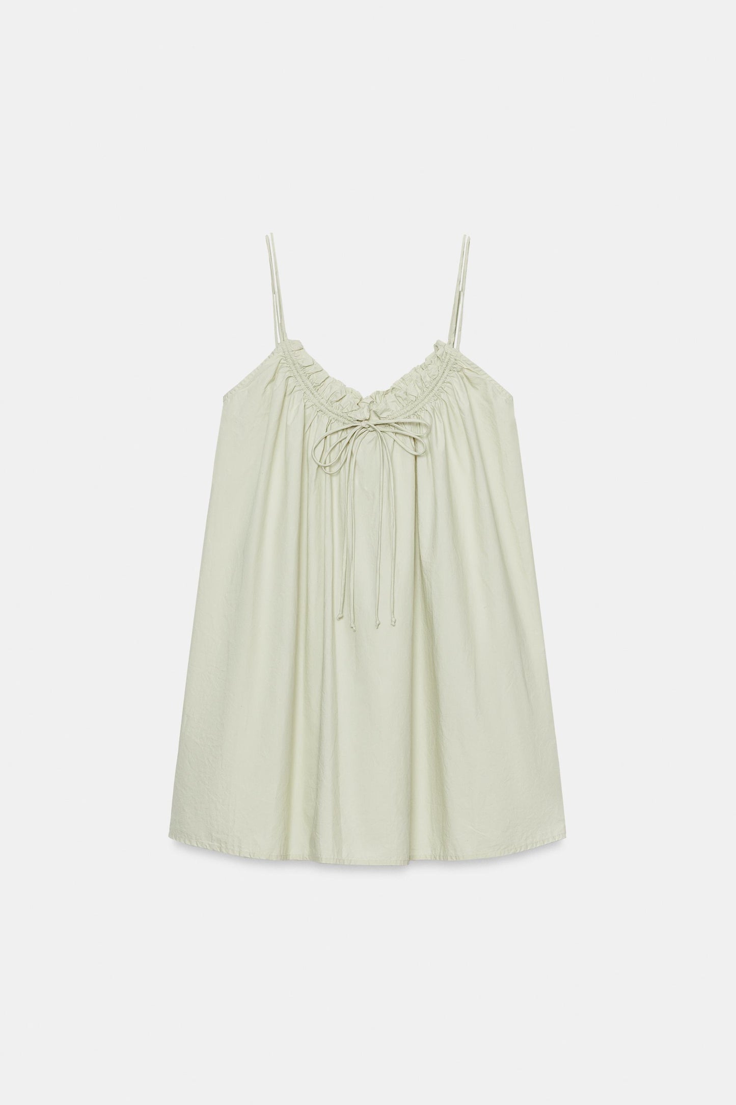 VESTIDO MINI POPELÍN TIRANTES