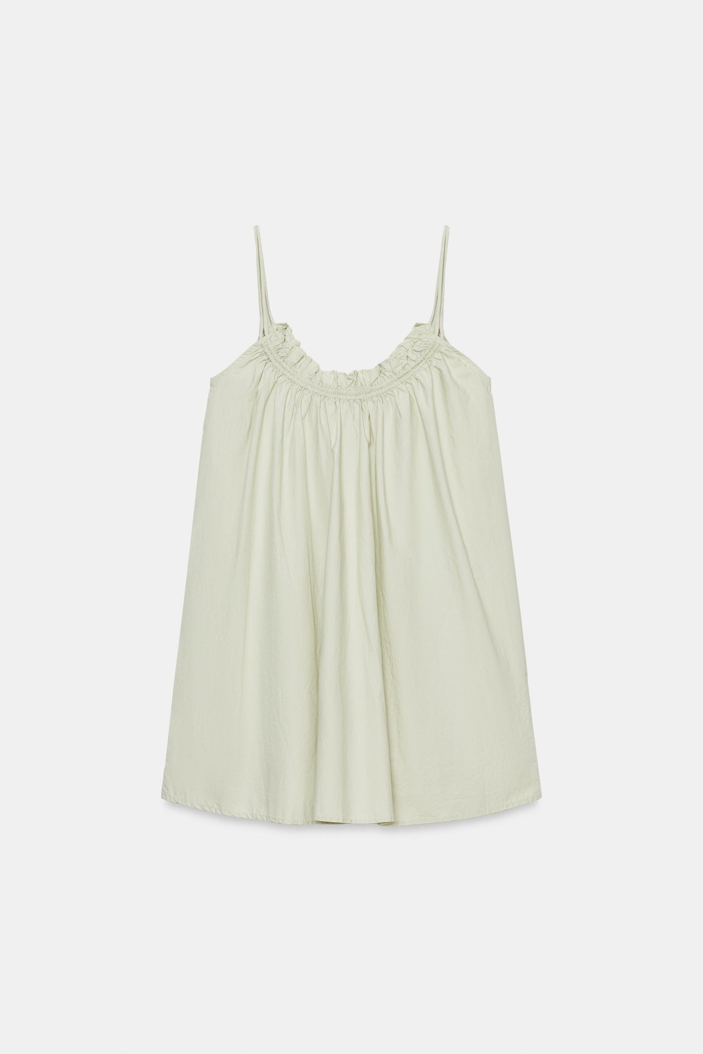 VESTIDO MINI POPELÍN TIRANTES