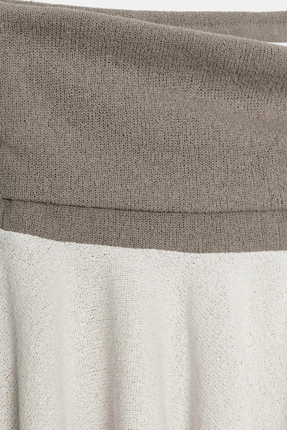 FALDA MINI RÚSTICA CONTRASTE
