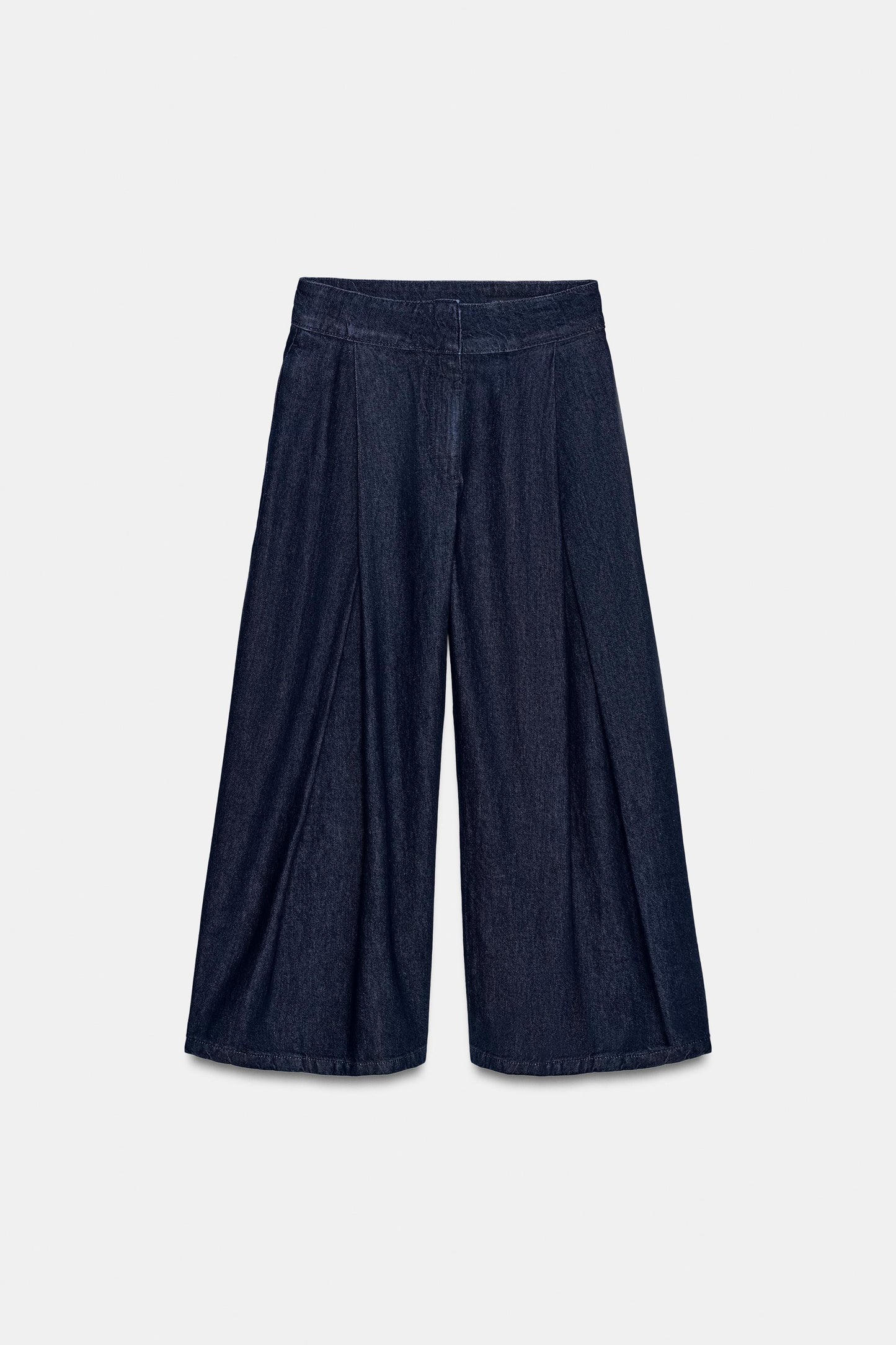 JEANS CULOTTE TIRO ALTO PINZAS